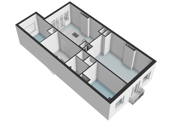 Floor plan - Lomanstraat 27-2, 1075 PT Amsterdam 